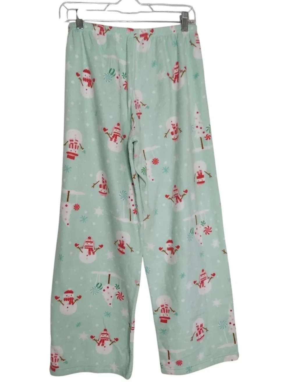 Cozy Green Snowman Kids Pajama Set by Karen Neuburger